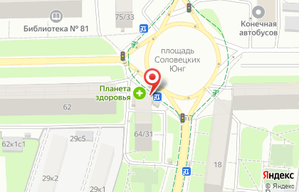 Аптека Планета здоровья в Москве на карте