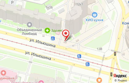 Киоск по продаже фруктов и овощей на Комендантском проспекте на карте