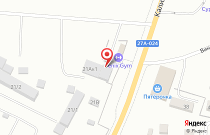 Шиномонтаж Ясервис в Калининграде на карте