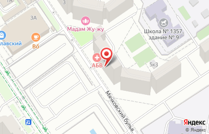 Центр медицинских анализов АБВ на Мячковском бульваре на карте