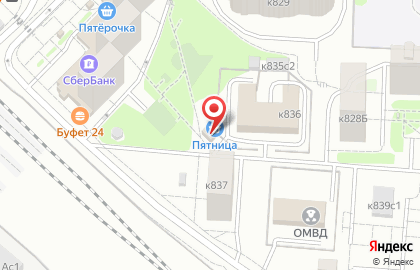 Продуктовый магазин Пятница в Старом Крюково на карте