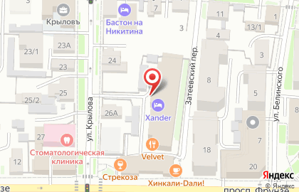 Гостиница Xander Hotel на карте