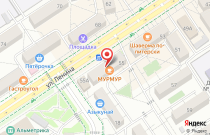 Студия красоты Cocos на улице Ленина на карте