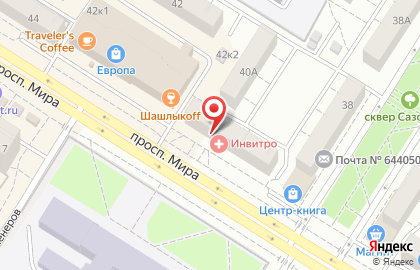 Медицинская компания Инвитро в Советском округе на карте