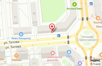 Группа компаний по продаже натяжных потолков Авангард-Style на улице Титова на карте