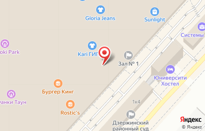 Ресторан быстрого питания Subway в Дзержинском районе на карте