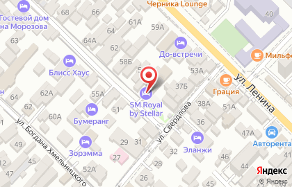 SM Royal Hotel Sochi на карте