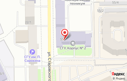 Банкомат Западно-Уральский банк Сбербанка России на улице Старовского на карте