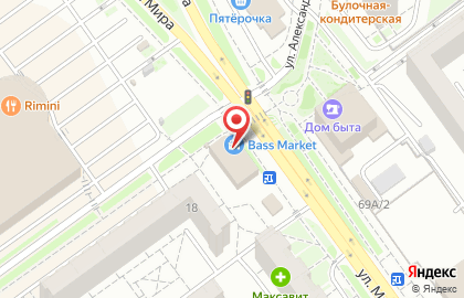 Банкомат СКБ-банк на улице Мира на карте