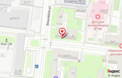 Штаб народной дружины Северо-Западного административного округа в Покровском-Стрешнево на карте
