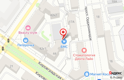 Торгово-промышленная компания Бизнес МС в Орджоникидзевском районе на карте