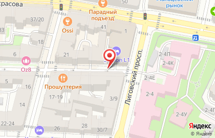 Карнавал на Лиговском проспекте на карте