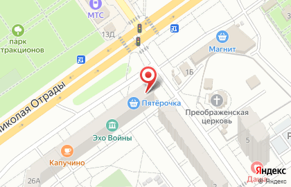 Магазин молочной продукции Волжаночка в Тракторозаводском районе на карте