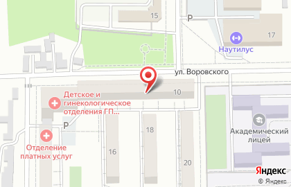 Банкомат Банк ВТБ24, представительство в г. Хабаровске на улице Воровского на карте