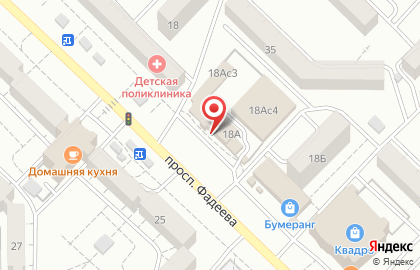Магазин автотоваров АвтоКласс в Черновском районе на карте