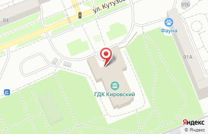 Кировский, городской дворец культуры на карте