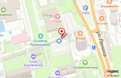 Продуктовый магазин в Сочи на карте