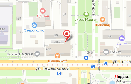 Бар-бильярдная Жеглов в Октябрьском районе на карте