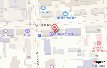 Гостиница Борисоглебск на карте