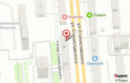 Сеть центров грузовых автозапчастей Механик на улице Станиславского на карте