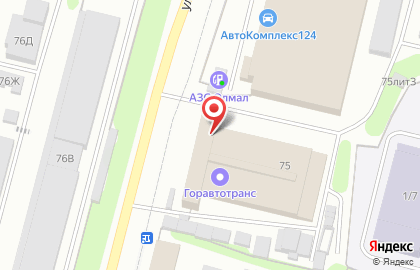 Автостоянка на ул. Ленина, 75 на карте