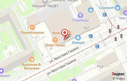 Ресторан быстрого питания KFC на улице Ярослава Гашека на карте