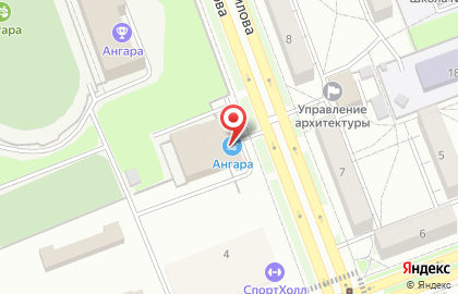 Бассейн Ангара в Ангарске на карте