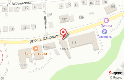 Шиномонтажная мастерская на проспекте Дзержинского на карте