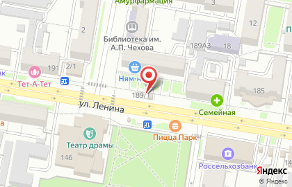 Киоск по продаже печатной продукции ФГУП Почта России на улице Ленина, 189/3 на карте