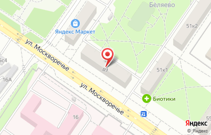 Фирма по ремонту пластиковых окон МастерРемОкон в Москворечье-Сабурово на карте