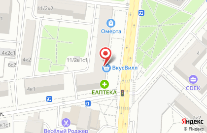 Магазин Красное & Белое на улице Лётчика Бабушкина на карте