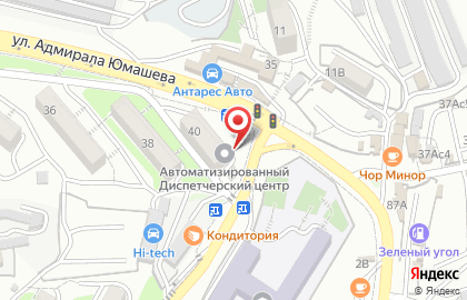 Диспетчерская служба пассажирского транспорта г. Владивостока на улице Адмирала Юмашева на карте