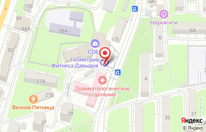 Фитнес-клуб Геометрия Фитнеса в Советском районе на карте