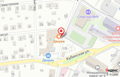 Оздоровительный центр Дворик в Краснооктябрьском районе на карте