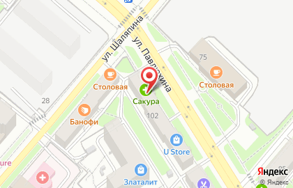 Аптека Сакура-Фармация в Приволжском районе на карте