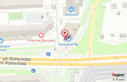 Банкомат СберБанк на улице Копылова, 40 на карте
