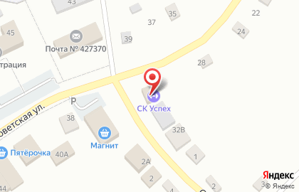 Спортивный клуб Успех на Советской улице на карте