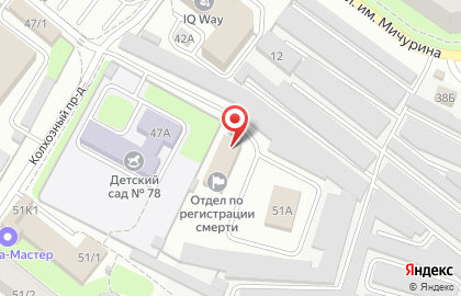 Ритуальные услуги г. Липецка в Октябрьском районе на карте