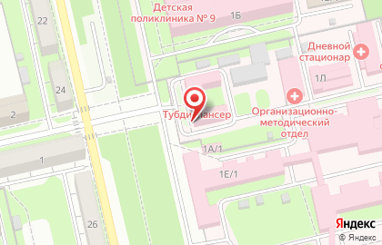 Липецкий областной противотуберкулезный диспансер на улице Адмирала Макарова на карте