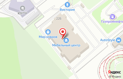 Мебельный салон Юта в Курчатовском районе на карте