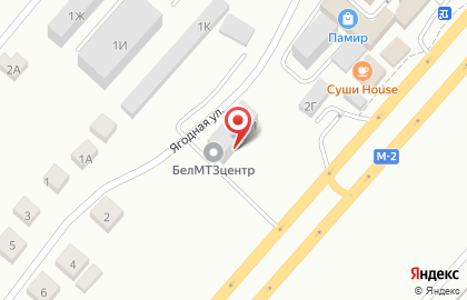 Торговая компания БелМТЗцентр на Ягодной улице на карте