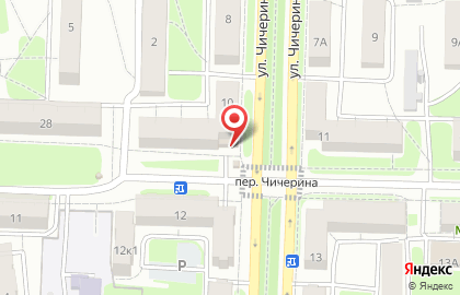Супермаркет Магнит на улице Чичерина на карте