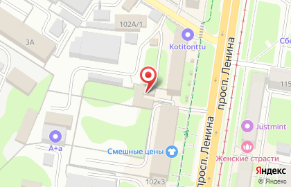 Шашлычный дворик на проспекте Ленина на карте