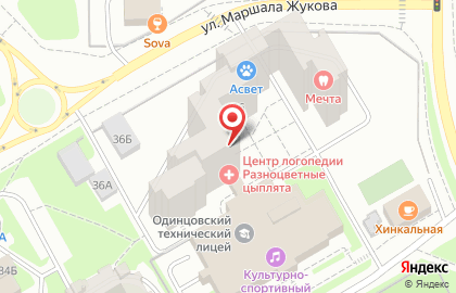 Мастерская по ремонту обуви на ул. Маршала Жукова, 36 на карте
