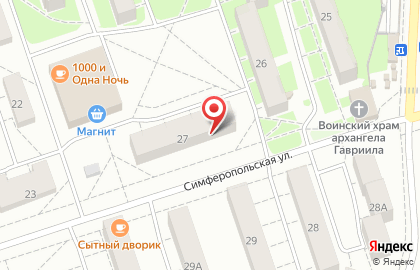 Салон-парикмахерская Мадонна М на Симферопольской улице на карте
