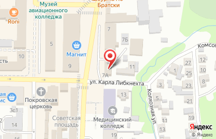 Аптека Аптека по пути на Советской площади на карте
