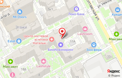 Курьерская служба Экспресс-Почта Нижнего Новгорода на улице Невзоровых на карте