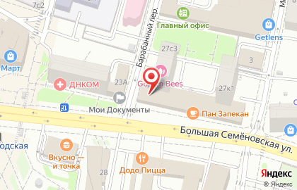Федеральная сеть магазинов оптики Айкрафт на Большой Семёновской улице, 27 к 2 на карте