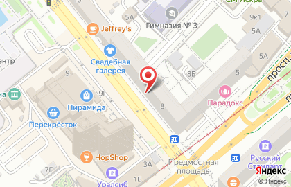Клуб ПЯТНИЦА на Краснознаменской улице на карте