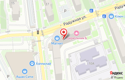 Ветеринарная клиника БаЛу на Радужной улице на карте